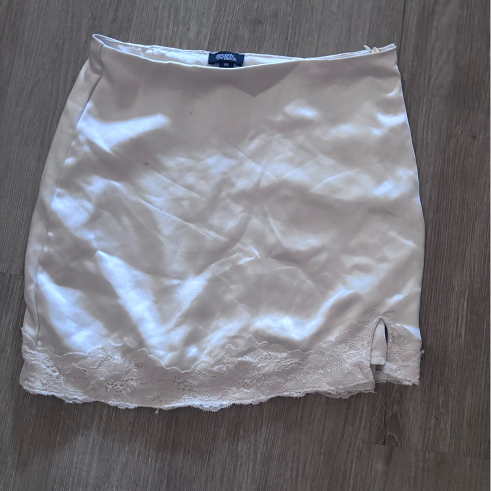 Brighton Ivory Lace High Low Skirt